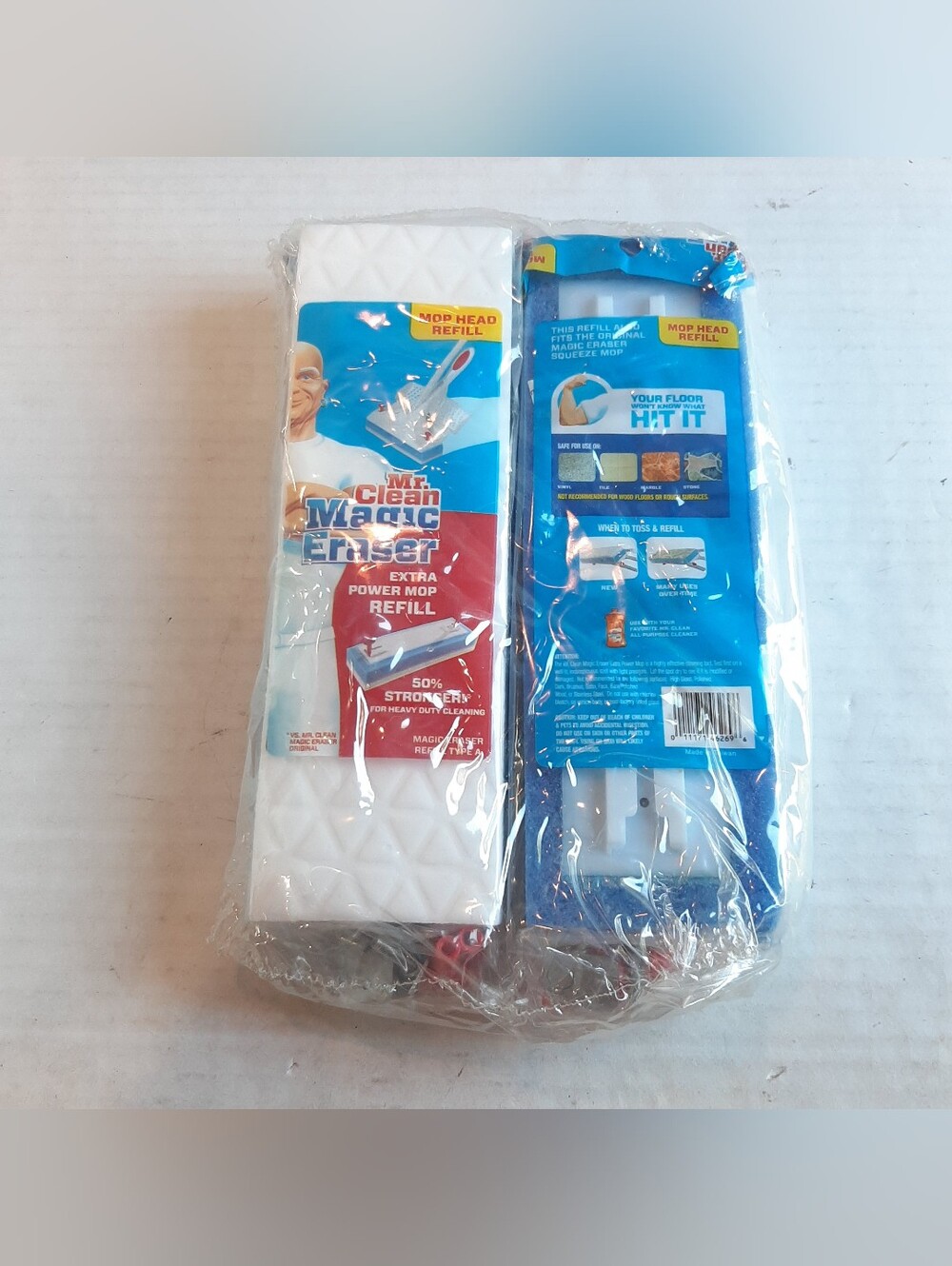 Lot of 2 Mr. Clean Magic Eraser Extra Power Mop Refill Type A NEW